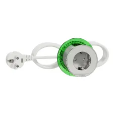 Unica system+, Настільний блок XS, 1 розетка Schuko, 2 метровий кабель, білий (INS44000) Unica system+, Настільний блок XS, 1 розетка Schuko, 2 метровий кабель, білий (INS44000)