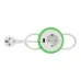 Unica system+, Настільний блок XS з розеткою DE та USB типу A, антрацит Unica system+, Настільний блок XS з розеткою DE та USB типу A, антрацит
