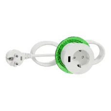 Unica system+, Настільний блок XS з розеткою DE та USB типу A, антрацит (INS44004) Unica system+, Настільний блок XS з розеткою DE та USB типу A, антрацит (INS44004)