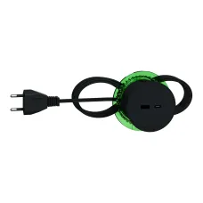 Unica system+, Настільний блок XS з USB типу A та USB типу C, антрацит (INS44009) Unica system+, Настільний блок XS з USB типу A та USB типу C, антрацит (INS44009)