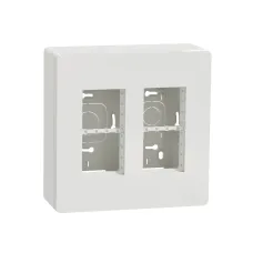 Блок unica system+ відкрита вставка 2х2 білий  (NU122418)