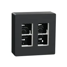 Блок unica system+ відкрита вставка 2х2 антрацит  (NU122454)