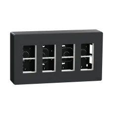 Блок unica system+ відкрита вставка 4х2 антрацит  (NU124454)