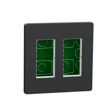 Блок unica system+ прихована вставка 2х2 антрацит (NU172454) Блок unica system+ прихована вставка 2х2 антрацит (NU172454)