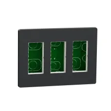 Блок unica system+ прихована вставка 3х2 антрацит (NU173454) Блок unica system+ прихована вставка 3х2 антрацит (NU173454)