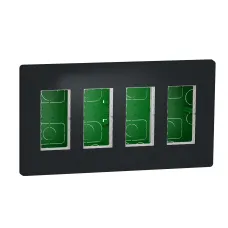 Блок unica system+ прихована вставка 4х2 антрацит  (NU174454)