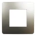 Cover frame, Unica Studio Metal, 1 gang, 1 x 2 modules, bronze or beige 