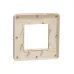 Cover frame, Unica Studio Metal, 1 gang, 1 x 2 modules, bronze or beige 