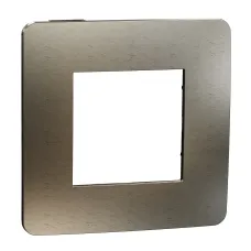 Cover frame, Unica Studio Metal, 1 gang, bronze (NU280252M) Cover frame, Unica Studio Metal, 1 gang, bronze (NU280252M)