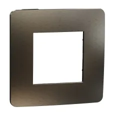 Cover frame, Unica Studio Metal, 1 gang, anthracite (NU280253M) Cover frame, Unica Studio Metal, 1 gang, anthracite (NU280253M)