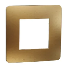 Cover frame, Unica Studio Metal, 1 gang, copper (NU280257M) Cover frame, Unica Studio Metal, 1 gang, copper (NU280257M)