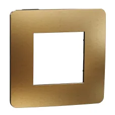 Cover frame, Unica Studio Metal, 1 gang, copper (NU280258M) Cover frame, Unica Studio Metal, 1 gang, copper (NU280258M)