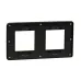 Cover frame, Unica Studio Metal, 2 gangs, gold 