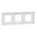Cover frame, Unica Studio Metal, 3 gangs, bronze Cover frame, Unica Studio Metal, 3 gangs, bronze