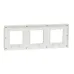 Cover frame, Unica Studio Metal, 3 gangs, gold 