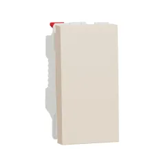 Вимикач 1-клавішний, 10А, 1 модуль бежевий Unica New Studio  (NU310144)