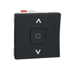 Вимикач для жалюзі 2-клавішний схема 4, 6А, 2 модулі антрацит (NU320854) Вимикач для жалюзі 2-клавішний схема 4, 6А, 2 модулі антрацит (NU320854)