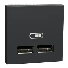 Розетка USB подв. 2.1А 2 модуля антр  (NU341854)
