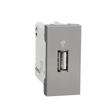 USB-коннектор 1 модуль алюміній (NU342930) USB-коннектор 1 модуль алюміній (NU342930)