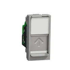 New Unica RJ45 1 модуль CAT6A FTP алюм  (NU344830)