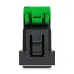 New Unica - 1 x RJ45 socket - 1 m - Cat. 6A - FTP - straight - shutter - anthra New Unica - 1 x RJ45 socket - 1 m - Cat. 6A - FTP - straight - shutter - anthra