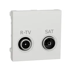 Розетка R-TV SAT прохідна,  2 модулі біля  (NU345618)