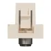 Розетка Coaxial F-type, 1 модуль, бежева Unica New Studio Розетка Coaxial F-type, 1 модуль, бежева Unica New Studio
