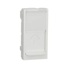 RJ45 накладка 1 модуль білий  (NU941018)